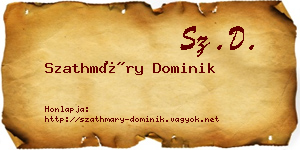 Szathmáry Dominik névjegykártya